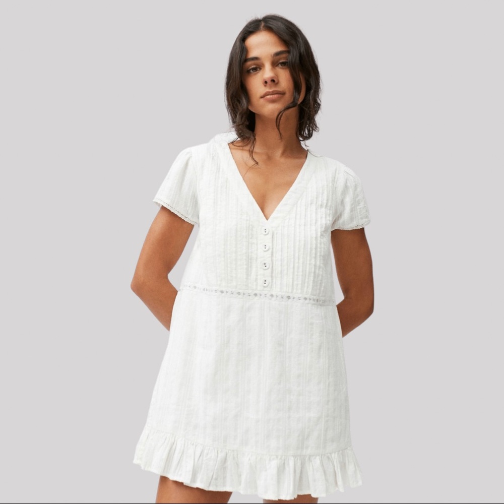 URBAN OUTFITTERS Bria Pleated Frock Dress | XS